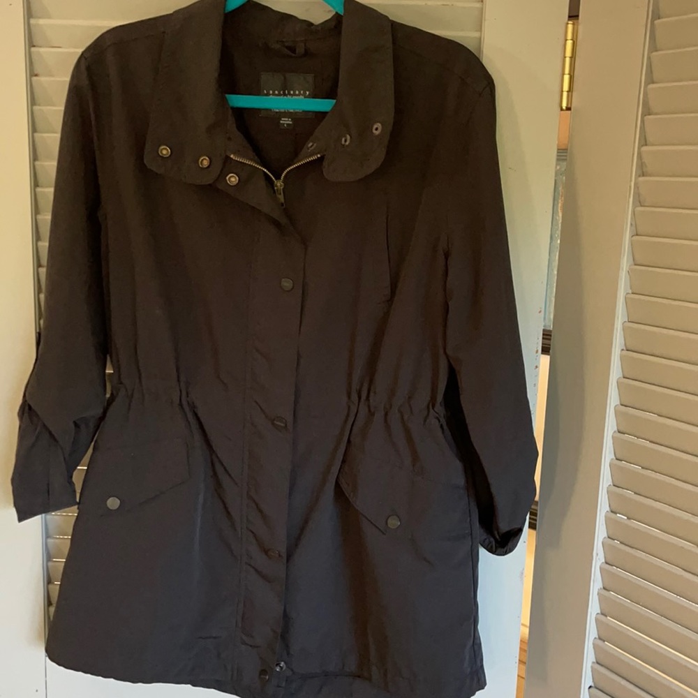 Black Lightweight Rain Jacket